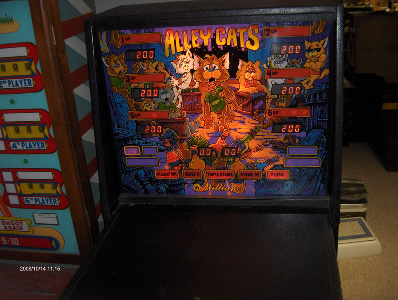 1988 Williams Alley Cats Shuffle Alley