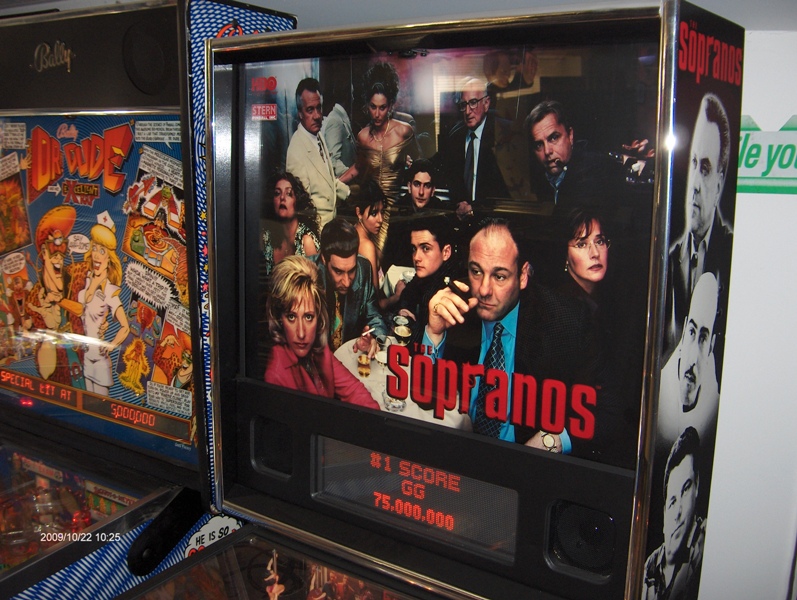 Sopranos Pinball Backglass